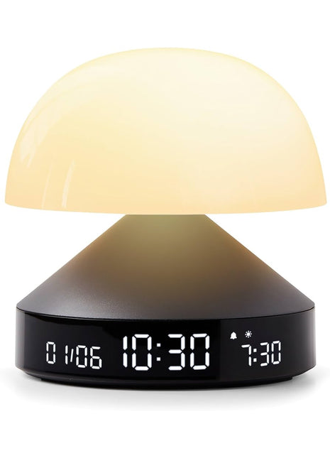 LEXON Mina Sunrise wekker - lamp 9 kleuren - grijs
