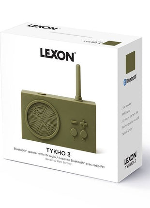 LA119K9 LEXON Tykho 3 FM radio & 3W BT speaker kaki