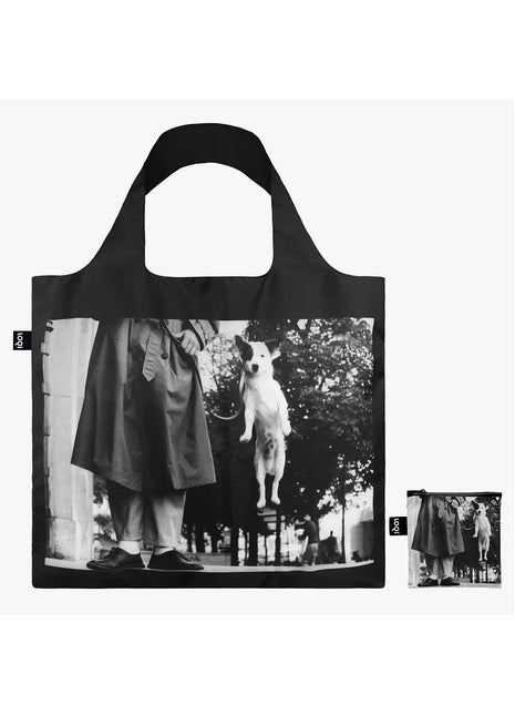 LOQI vouwtas - opvouwbare tas  / shopper Museum - Dog Jumping