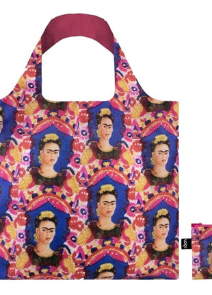 LOQI vouwtas - opvouwbare tas  / shopper - Frida Kahlo zelfportret frame