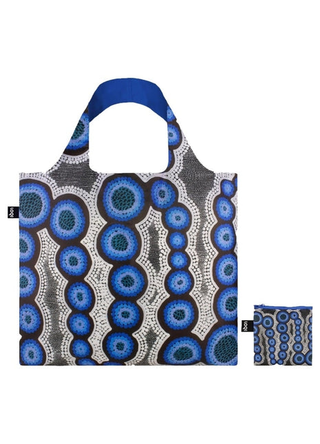 LOQI vouwtas - opvouwbare tas  / shopper - Water Dreaming Blue