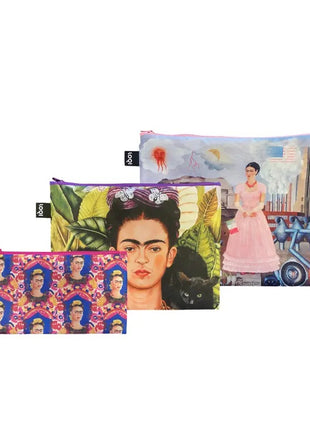 LOQI zip pocket Frida Kahlo zelfportret, Hummingbird, Frame