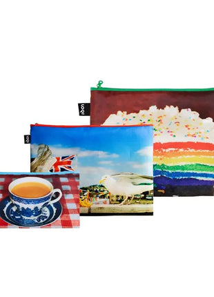 LOQI zip pocket Seagulls, Real Food en England