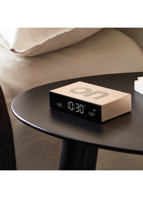 LR152D LEXON Flip premium wekker aluminium goud