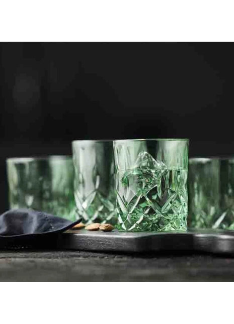 27730 Lyngby Sorrento whisky glas groen 32cl 4 stuks