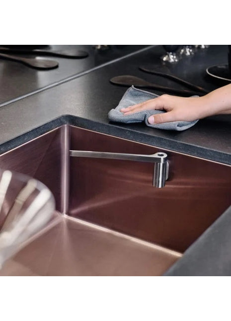 Happy Sinks magnetische vaatdoekhouder recht RVS