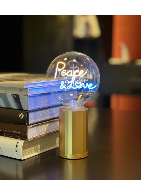 MITB Bulb Peace & Love LED tekst lamp draadloos