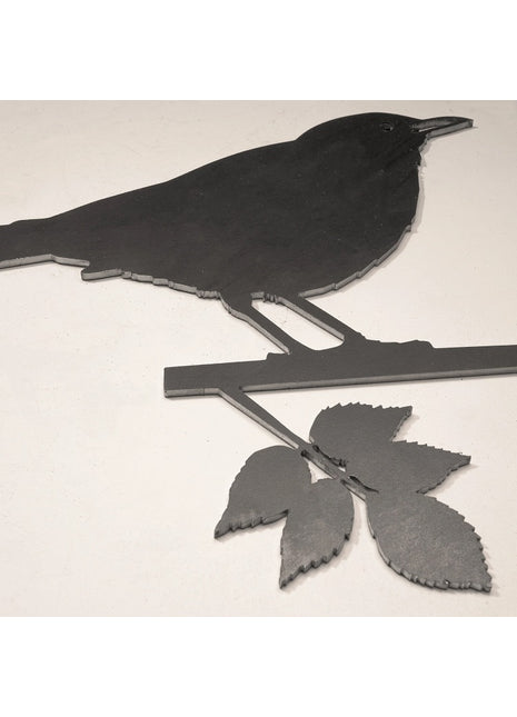 metalbird merel cortenstaal metalen vogel kunst tuin