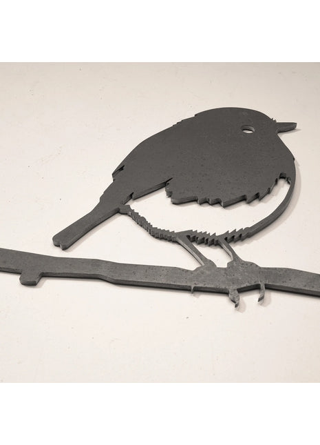 Metalbird roodborstje cortenstaal metalen vogel