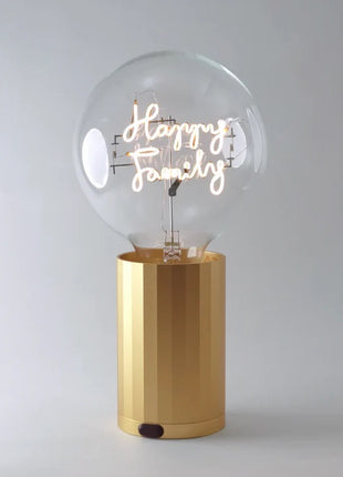 994040 MITB Bulb Happy Family LED tekst lamp draadloos