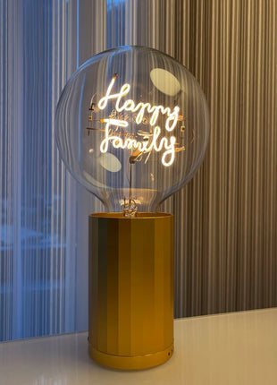 994040 MITB Bulb Happy Family LED tekst lamp draadloos