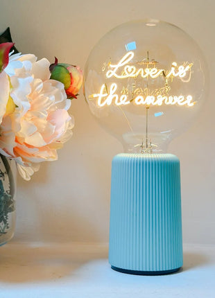 MITB Bulb Love is the Answer LED tekst lamp draadloos