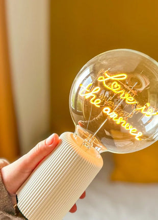 MITB Bulb Love is the Answer LED tekst lamp draadloos