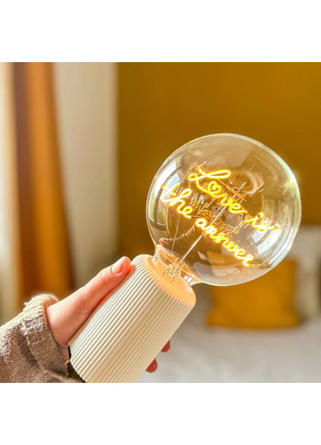MITB Bulb Love is the Answer LED tekst lamp draadloos
