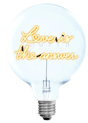 MITB Bulb Love is the Answer LED tekst lamp draadloos