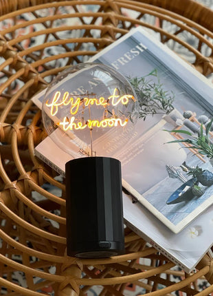 MITB Bulb Fy me to the Moon tekst lamp draadloos