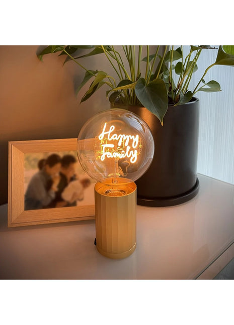 MITB Bulb Happy Family tekst lamp draadloos
