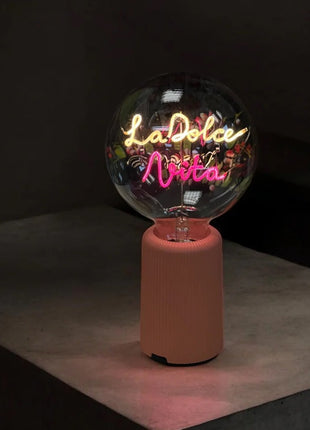 MITB Bulb La Dolce Vita LED tekst lamp draadloos