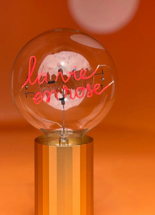 MITB Bulb La vie en Rose tekst lamp draadloos
