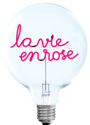 MITB Bulb La vie en Rose tekst lamp draadloos