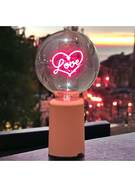 MITB Bulb Love tekst lamp draadloos