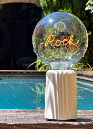 MITB Bulb Rock LED tekst lamp draadloos
