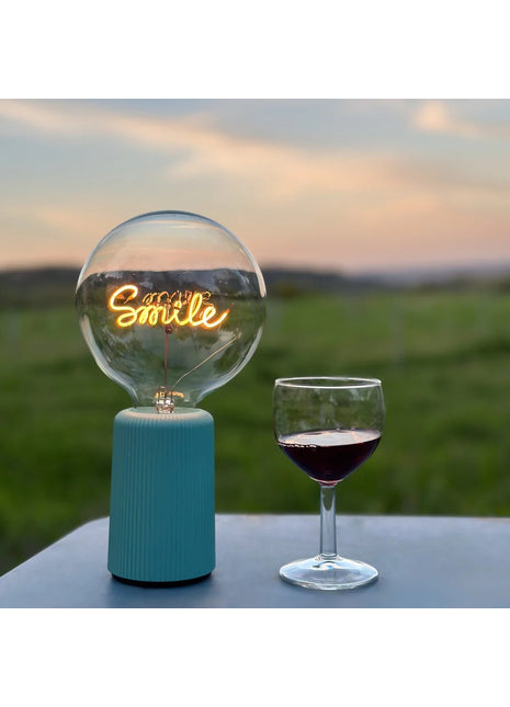 MITB Bulb Smile tekst lamp draadloos