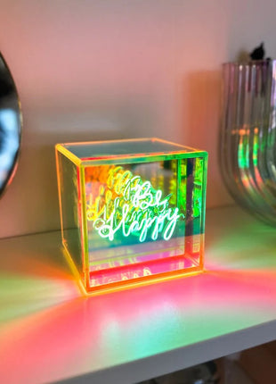 MITBOX Be Happy lichtgevende kubus multi-colour