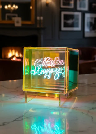 MITBOX Be Happy lichtgevende kubus multi-colour