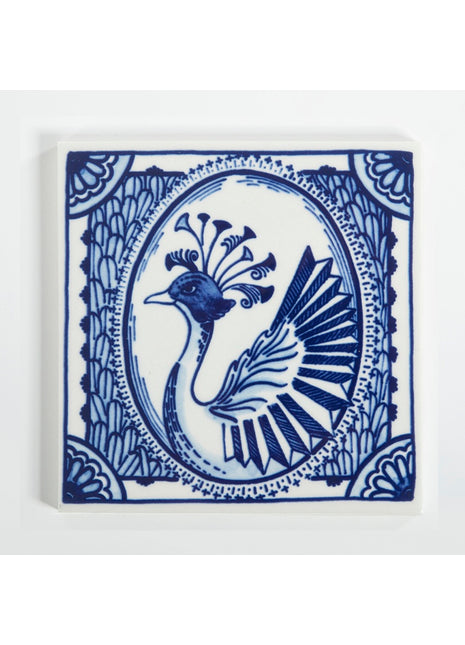 46413700 Moooi x Royal Delft - Tegel Extinct Animals Dandelion Cranes