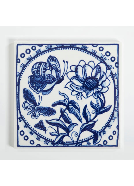 46413400 Moooi x Royal Delft - Tegel Extinct Animals Mimic Moth