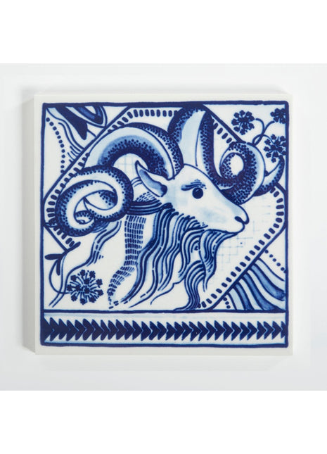46413800 Moooi x Royal Delft - Tegel Extinct Animals Pogo Goat
