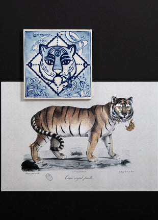 Moooi x Royal Delft - Tegel Extinct Animals Golden Tiger