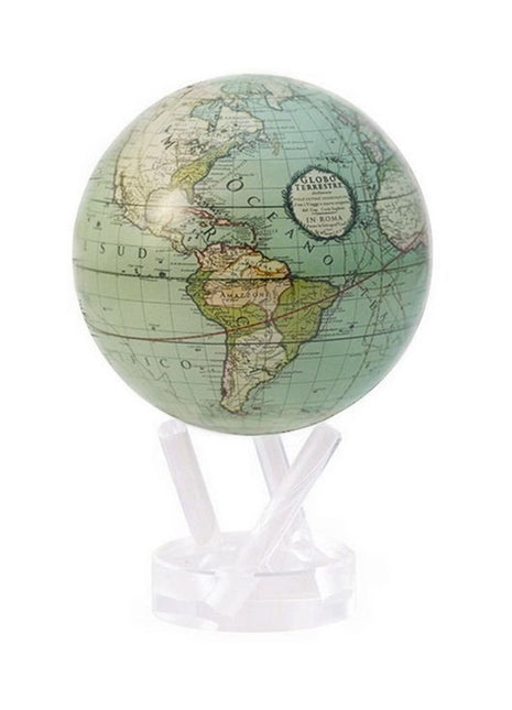 MG-6-GCT Mova Globes wereldbol antiek terrestrial groen 15 cm