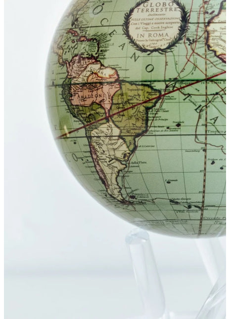 MG-6-GCT Mova Globes wereldbol antiek terrestrial groen 15 cm