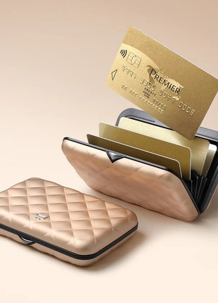 Ögon Design Quilted Wallet Lady Case alu rose goud