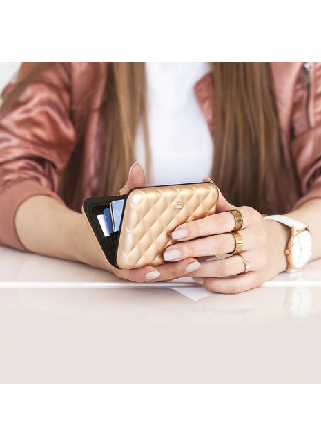 Ögon Design Quilted Wallet Lady Case alu rose goud