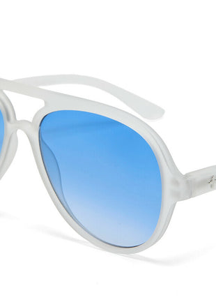 OK021-TCL Okkia Alessio unisex zonnebril transparant met blauwe glazen