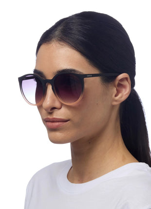 OK045-BP Okkia Berlino dames Italiaanse zonnebril black shaded rose