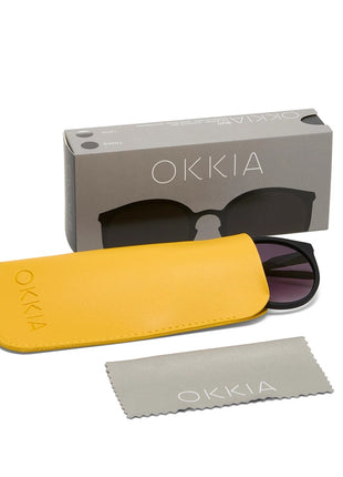 Okkia Berlino dames Italiaanse zonnebril zwart