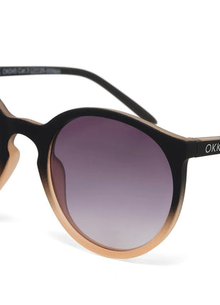 OK045-BP Okkia Berlino dames Italiaanse zonnebril black shaded rose