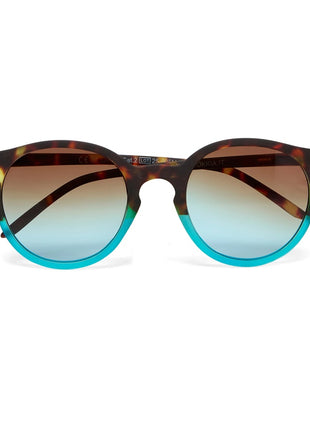 OK045-HB Okkia Berlino dames Italiaanse zonnebril havana blauw