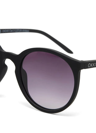 OK045-BK Okkia Berlino dames Italiaanse zonnebril zwart