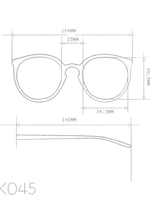 Okkia Berlino dames Italiaanse zonnebril havana blauw