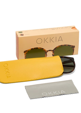 Okkia Berlino dames Italiaanse zonnebril classic havana