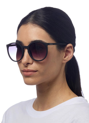 OK045-BK Okkia Berlino dames Italiaanse zonnebril zwart