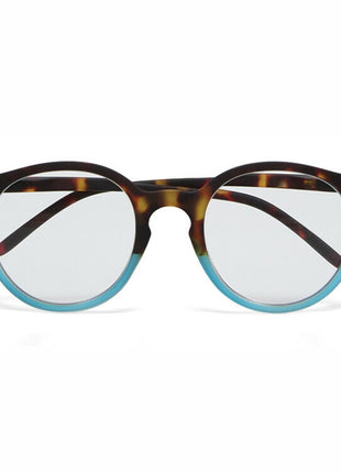 OK055HB Okkia Bologna dames leesbril havana blauw - kies sterkte