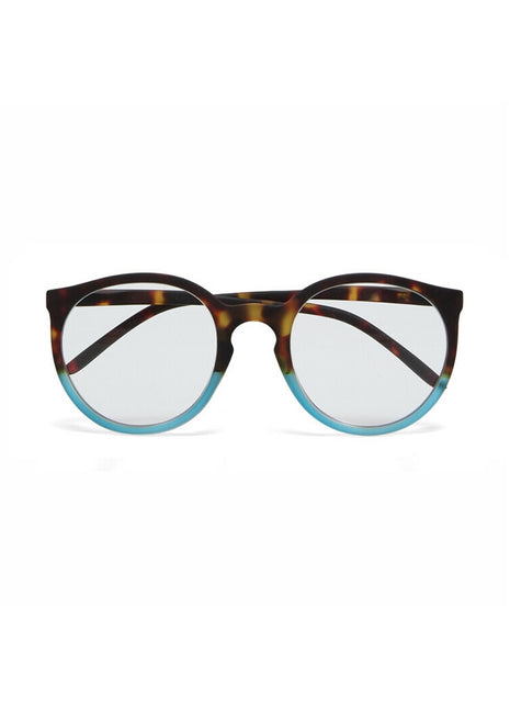 OK055HB Okkia Bologna dames leesbril havana blauw - kies sterkte