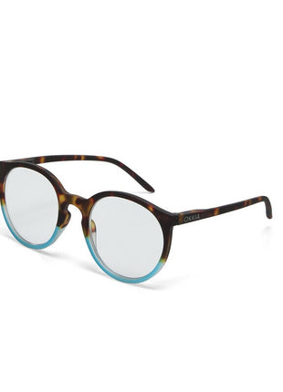 OK055HB Okkia Bologna dames leesbril havana blauw - kies sterkte
