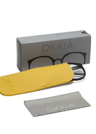 OK055BK Okkia Bologna dames leesbril zwart - kies sterkte